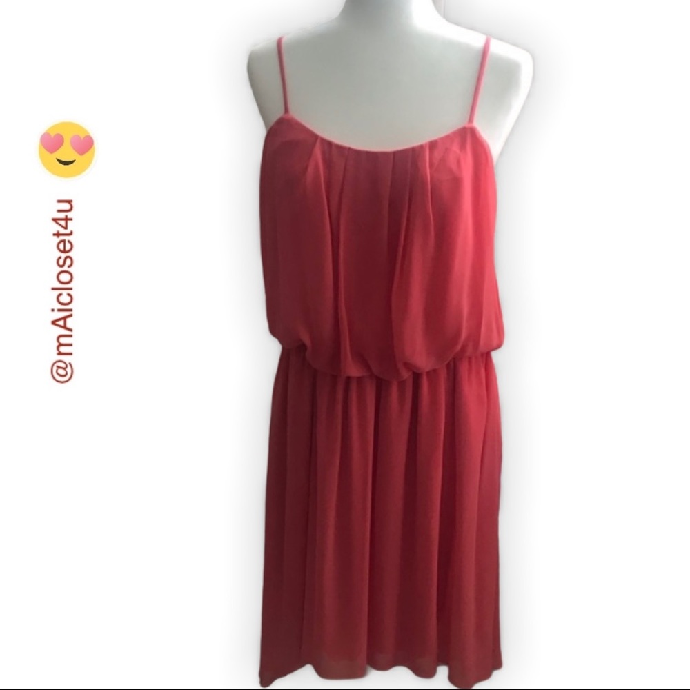 🥳🎈Enfocus Studio Coral Blouson Dress